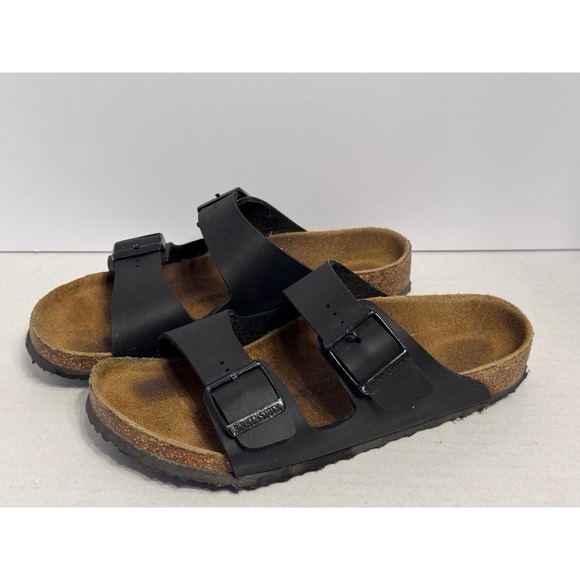 Birkenstock Other - Birkenstock Arizona Birko-Flor Black Cork Footbed 34 Youth Sandals Medium/Narrow